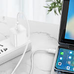 Фото Кабель HOCO X96 White (6931474799128) Type-C/Type-C, 1м, 60W, PVC #3