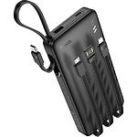 Фото Зовнішній акумулятор Power Bank Hoco J146 Night tide 10000mAh Black (6942007645898) 10W, 4 cables
