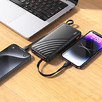 Фото Зовнішній акумулятор Power Bank Hoco J146 Night tide 10000mAh Black (6942007645898) 10W, 4 cables #4