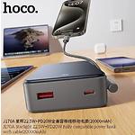 Фото Зовнішній акумулятор Power Bank Hoco J170A 20000mAh Gray (6942007672702) QC, 22.5W, cable Type-C #6