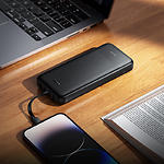 Фото Зовнішній акумулятор Power Bank Hoco J163 10000mAh Black (6942007664578) 10W, 4 вбудованих кабеля #4
