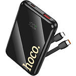 Фото Зовнішній акумулятор Power Bank Hoco Q37 10000mAh Black (6942007644914) QC,20W,cbl Lightning+Type-C