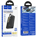 Фото Зовнішній акумулятор Power Bank Hoco Q37 10000mAh Black (6942007644914) QC,20W,cbl Lightning+Type-C #1