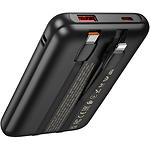Фото Зовнішній акумулятор Power Bank Hoco Q37 10000mAh Black (6942007644914) QC,20W,cbl Lightning+Type-C #6