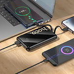 Фото Зовнішній акумулятор Power Bank Hoco Q37 10000mAh Black (6942007644914) QC,20W,cbl Lightning+Type-C #7