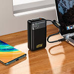 Зображення Зовнішній акумулятор Power Bank Hoco Q53 Skillful 12000mAh Black (6942007672597) QC3.0,PD65W,cable C #7 Фото Зовнішній акумулятор Power Bank Hoco Q53 Skillful 12000mAh Black (6942007672597) QC3.0,PD65W,cable C #7