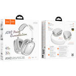 Зображення HOCO W68 Calma Silver (6942007674010) Bluetooth 6.0 гарнітура з оголов'ям, ANC noise-canceling #1 Фото HOCO W68 Calma Silver (6942007674010) Bluetooth 6.0 гарнітура з оголов'ям, ANC noise-canceling #1