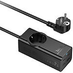 Фото Фільтр-подовжувач мережевий HOCO NS9 2м Black, 1-EU, CHARGER 3*USB-C+USB-A, QC,PD67W (6942007638494) #4