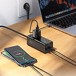Фото Фільтр-подовжувач мережевий HOCO NS9 2м Black, 1-EU, CHARGER 3*USB-C+USB-A, QC,PD67W (6942007638494) #7