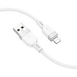 Фото Кабель HOCO X109 White (6942007636216) USB/Lightning, 1м, 2.4A, silicon/aluminum #3