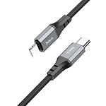 Фото Кабель HOCO X86 Black (6931474777898) Type-C/Lightning, 1м, 20W, silicone