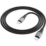 Фото Кабель HOCO X86 Black (6931474777898) Type-C/Lightning, 1м, 20W, silicone #2