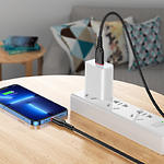 Фото Кабель HOCO X59 Black (6931474794055) USB/Lightning, 2м, 2.4A, nylon+TPE #3