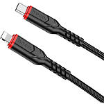 Фото Кабель HOCO X59 Black (6931474793997) USB/Lightning PD, 1м, 20W, nylon+TPE