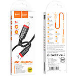 Фото Кабель HOCO X59 Black (6931474793997) USB/Lightning PD, 1м, 20W, nylon+TPE #1