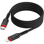 Фото Кабель HOCO X59 Black (6931474793997) USB/Lightning PD, 1м, 20W, nylon+TPE #2