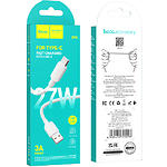 Зображення Кабель HOCO X96 White (6931474799098) USB/Type-C, 1м, 3A, PD27W, PVC #1 Фото Кабель HOCO X96 White (6931474799098) USB/Type-C, 1м, 3A, PD27W, PVC #1