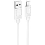 Зображення Кабель HOCO X122 White (6942007662239) USB/Type-C, 1м, 3A, silicon Фото Кабель HOCO X122 White (6942007662239) USB/Type-C, 1м, 3A, silicon
