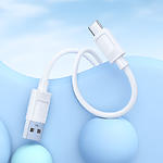 Зображення Кабель HOCO X122 White (6942007662239) USB/Type-C, 1м, 3A, silicon #4 Фото Кабель HOCO X122 White (6942007662239) USB/Type-C, 1м, 3A, silicon #4