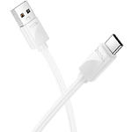 Зображення Кабель HOCO X114 White (6942007647090) USB/Type-C, 1м, 3A, PVC Фото Кабель HOCO X114 White (6942007647090) USB/Type-C, 1м, 3A, PVC
