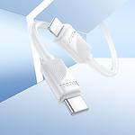 Зображення Кабель HOCO X114 White (6942007647038) USB/Lightning, 1м, 3A, 27W, PVC #3 Фото Кабель HOCO X114 White (6942007647038) USB/Lightning, 1м, 3A, 27W, PVC #3