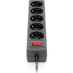 Фото Фільтр-подовжувач мережевий REAL-EL RS-Protect 505 1.8м Black (EL122300044) 5 розеток #10