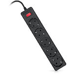 Фото Фільтр-подовжувач мережевий REAL-EL RS-Protect 505 1.8м Black (EL122300044) 5 розеток #8
