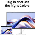 Фото BENQ 32" MA320UP Silver (9H.LP9LB.QBE) IPS 3840x2160,5мс,1300:1,550кдм,60Гц,HDMI/USB-C,Аудіових,2*3W #12
