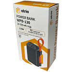 Зображення Зовнішній акумулятор Power Bank ATRIA WPD-130, 30000mAh, 100W,QC3.0,PD2.0, 2*USB-A + 2*USB-C, Black #7 Фото Зовнішній акумулятор Power Bank ATRIA WPD-130, 30000mAh, 100W,QC3.0,PD2.0, 2*USB-A + 2*USB-C, Black #7