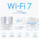 Зображення Маршрутизатор/Mesh-система TP-Link DECO BE65 2-pack, WIFI 7, BE11000, 2.4/5/6ГГц #3 Фото Маршрутизатор/Mesh-система TP-Link DECO BE65 2-pack, WIFI 7, BE11000, 2.4/5/6ГГц #3