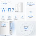 Фото Маршрутизатор/Mesh-система TP-Link DECO BE85 2-pack, WIFI 7, BE22000, 2.4/5/6ГГц #3
