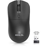Зображення Мишка REAL-EL RM-307W Wireless Black (EL123200051) USB, 3 key, 1 Wheel, 1600dpi Фото Мишка REAL-EL RM-307W Wireless Black (EL123200051) USB, 3 key, 1 Wheel, 1600dpi