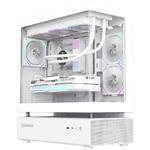 Фото Корпус GAMEMAX N80 WH без БЖ, Tempered Glass