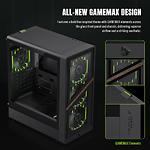 Зображення Корпус GAMEMAX Aeris 330 GB Black, Micro-ATX, Tempered Glass, Front Glass, без БЖ #2 Фото Корпус GAMEMAX Aeris 330 GB Black, Micro-ATX, Tempered Glass, Front Glass, без БЖ #2