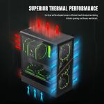 Зображення Корпус GAMEMAX Aeris 330 GB Black, Micro-ATX, Tempered Glass, Front Glass, без БЖ #4 Фото Корпус GAMEMAX Aeris 330 GB Black, Micro-ATX, Tempered Glass, Front Glass, без БЖ #4