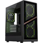 Зображення Корпус GAMEMAX Aeris 330 GB Black, Micro-ATX, Tempered Glass, Front Glass, без БЖ #6 Фото Корпус GAMEMAX Aeris 330 GB Black, Micro-ATX, Tempered Glass, Front Glass, без БЖ #6