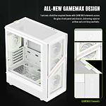 Фото Корпус GAMEMAX Aeris 330 GW White, Micro-ATX, Tempered Glass, Front Glass, без БЖ #2