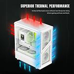 Фото Корпус GAMEMAX Aeris 330 GW White, Micro-ATX, Tempered Glass, Front Glass, без БЖ #4