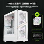 Фото Корпус GAMEMAX Aeris 330 GW White, Micro-ATX, Tempered Glass, Front Glass, без БЖ #5