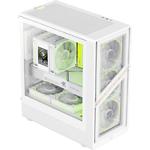 Фото Корпус GAMEMAX Aeris 330 GW White, Micro-ATX, Tempered Glass, Front Glass, без БЖ #7