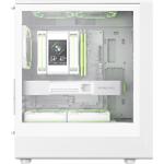 Фото Корпус GAMEMAX Aeris 330 GW White, Micro-ATX, Tempered Glass, Front Glass, без БЖ #11