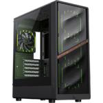 Зображення Корпус GAMEMAX Aeris 330 MB Black, Micro-ATX, Tempered Glass, Front Mesh, без БЖ #6 Фото Корпус GAMEMAX Aeris 330 MB Black, Micro-ATX, Tempered Glass, Front Mesh, без БЖ #6