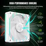 Зображення Вентилятор 120мм GAMEMAX Tornado T12 ARGB-W, 3pin + 4pin PWM #4 Фото Вентилятор 120мм GAMEMAX Tornado T12 ARGB-W, 3pin + 4pin PWM #4