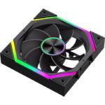 Зображення Вентилятор 120мм GAMEMAX FN12A-N2 WL-R Kit, Black, Набор 3 шт, 4pin + 3pin, Reverse, ARGB, PWM #2 Фото Вентилятор 120мм GAMEMAX FN12A-N2 WL-R Kit, Black, Набор 3 шт, 4pin + 3pin, Reverse, ARGB, PWM #2