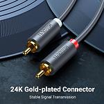 Фото Кабель UGREEN AV104 (UGR-10520) Black audio cable 5м, 2*RCA Male -> 2*RCA Male #5
