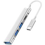Зображення Концентратор HUB USB 3.1 WUW-X236 Silver (6972573339228) Type-C --> 3*USB 3.0 + Type-C Фото Концентратор HUB USB 3.1 WUW-X236 Silver (6972573339228) Type-C --> 3*USB 3.0 + Type-C