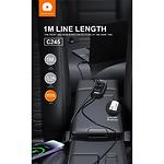 Зображення Концентратор HUB USB 2.0 WUW-C245 Black (6972573338511) USB-A --> 2*USB2.0 3.1A + Type-C,кабель 1м #2 Фото Концентратор HUB USB 2.0 WUW-C245 Black (6972573338511) USB-A --> 2*USB2.0 3.1A + Type-C,кабель 1м #2