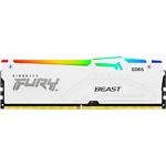 Зображення DDR-5 16GB 5600МГц Kingston FURY Beast White RGB (KF556C40BWA-16) Фото DDR-5 16GB 5600МГц Kingston FURY Beast White RGB (KF556C40BWA-16)