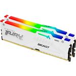 Зображення DDR-5 2шт x 32GB 5600МГц Kingston FURY Beast White RGB (KF556C40BWAK2-64) Фото DDR-5 2шт x 32GB 5600МГц Kingston FURY Beast White RGB (KF556C40BWAK2-64)