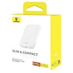 Зображення Зовнішній акумулятор Power Bank Baseus (P10059002223-00) Magnetic Mini Air Wireles,6000mAh,20W,White #1 Фото Зовнішній акумулятор Power Bank Baseus (P10059002223-00) Magnetic Mini Air Wireles,6000mAh,20W,White #1